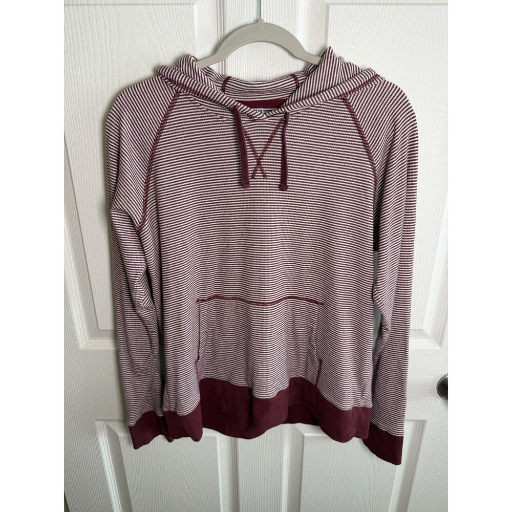 Kuhl Stria Women's Hoody Top Red Striped Large Athleisure Outdoors Gorpcore